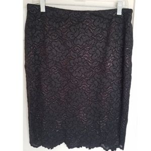 Liz Claiborne lace skirt with shimmer